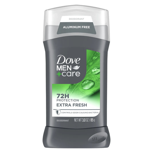 Deodorant Stick for Men Extra Fresh Aluminum Free with Moisturizing Cream, 3 Oz